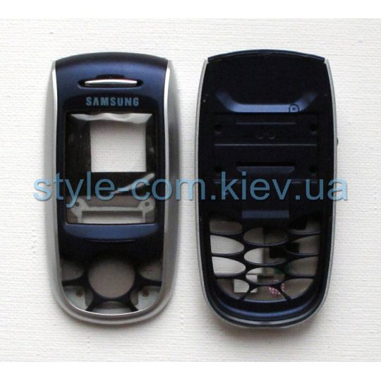 Корпус для Samsung E800 silver/blue High Quality