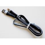 Кабель USB Lightning плоский тканевый black/grey (тех.пак.) - купить за 126.00 грн в Киеве, Украине