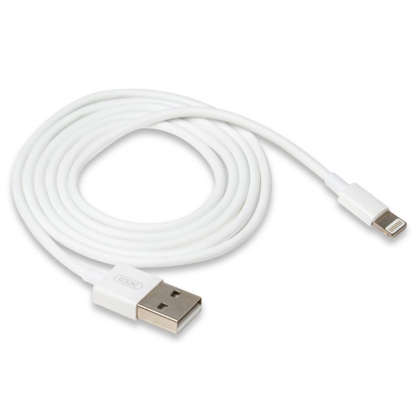 Кабель USB XO NB47 Lightning Quick Charge 2.1A white