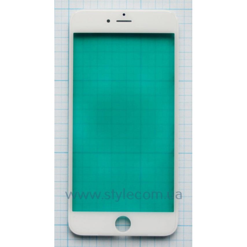 Стекло для переклейки для Apple iPhone 6s Plus с рамкой без OCA-плёнки white Original Quality