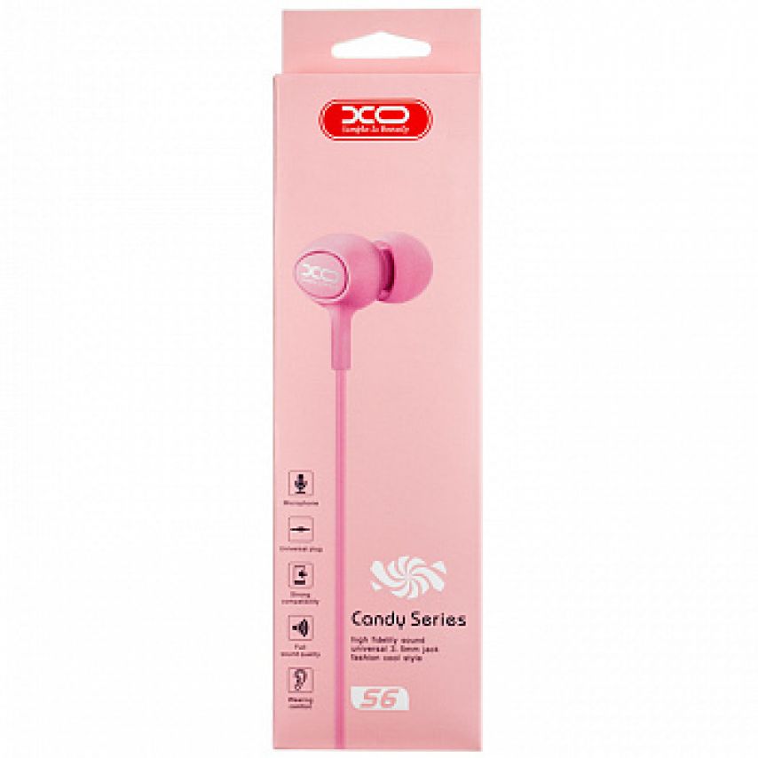 Навушники XO S6 pink