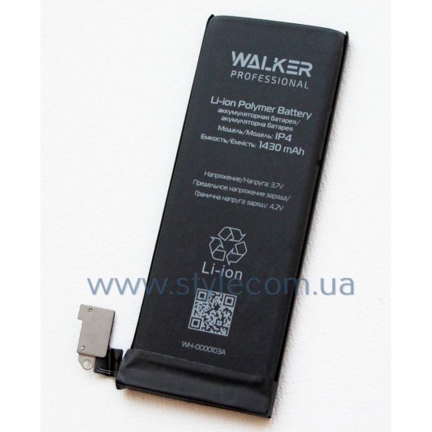 Аккумулятор WALKER Professional для Apple iPhone 4 (1430 mAh)