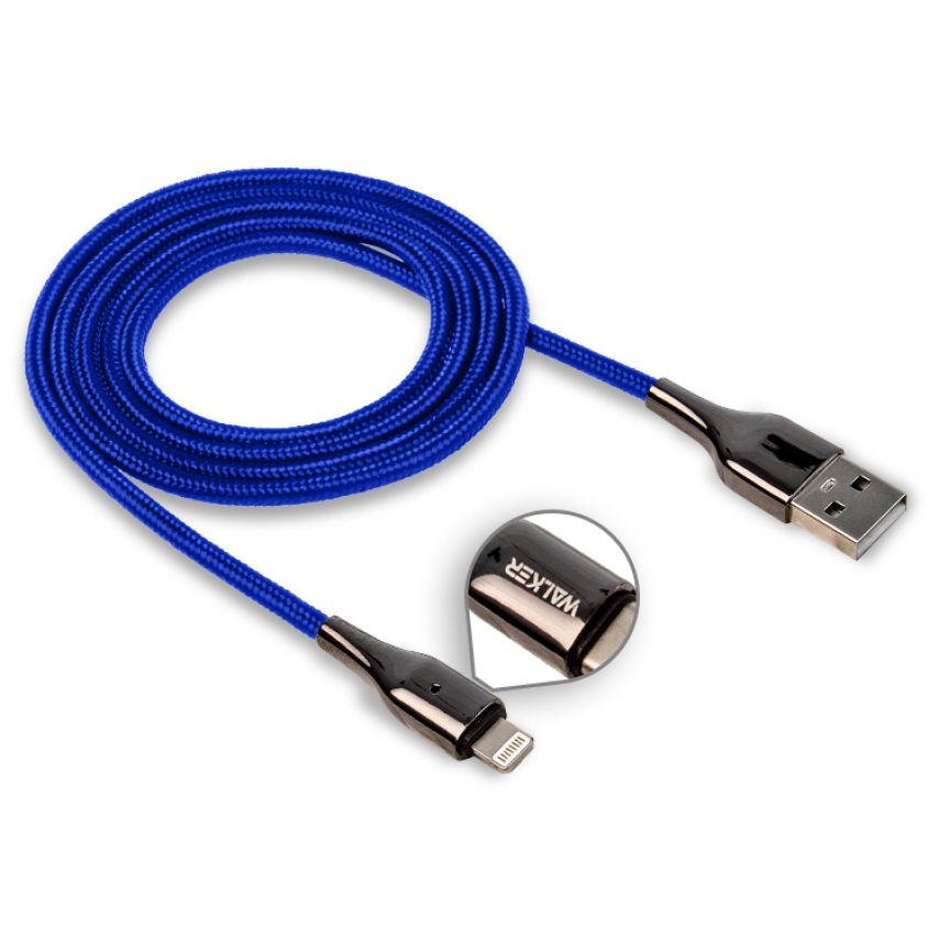 Кабель USB WALKER C930 Intelligent Lightning blue