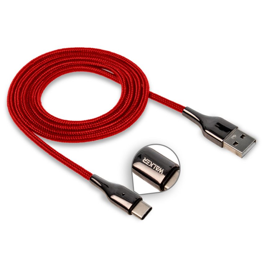 Кабель USB WALKER C930 Intelligent Type-C red