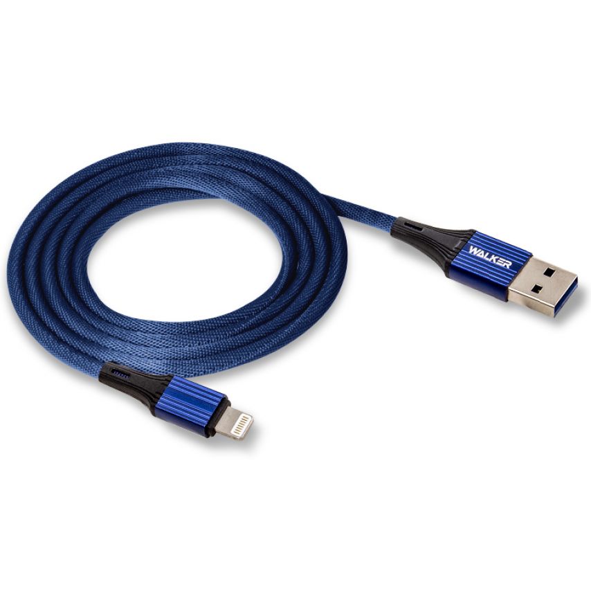 Кабель USB WALKER C705 Lightning dark blue