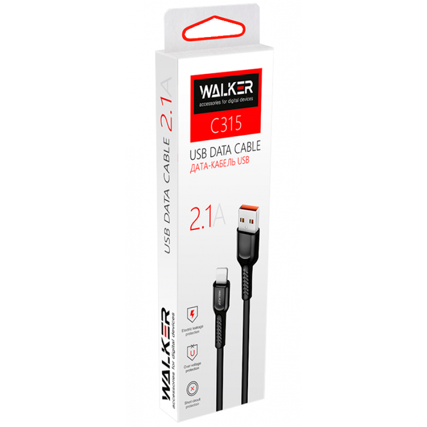 Кабель USB WALKER C315 Type-C black