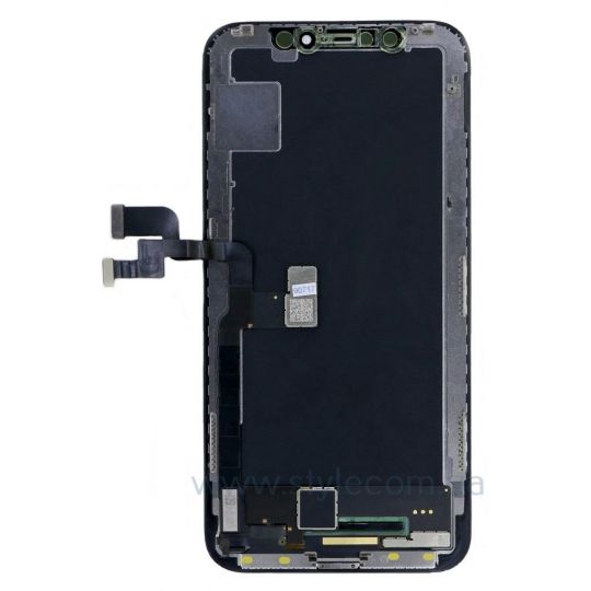 Дисплей (LCD) для Apple iPhone X с тачскрином black Original (переклееное стекло)
