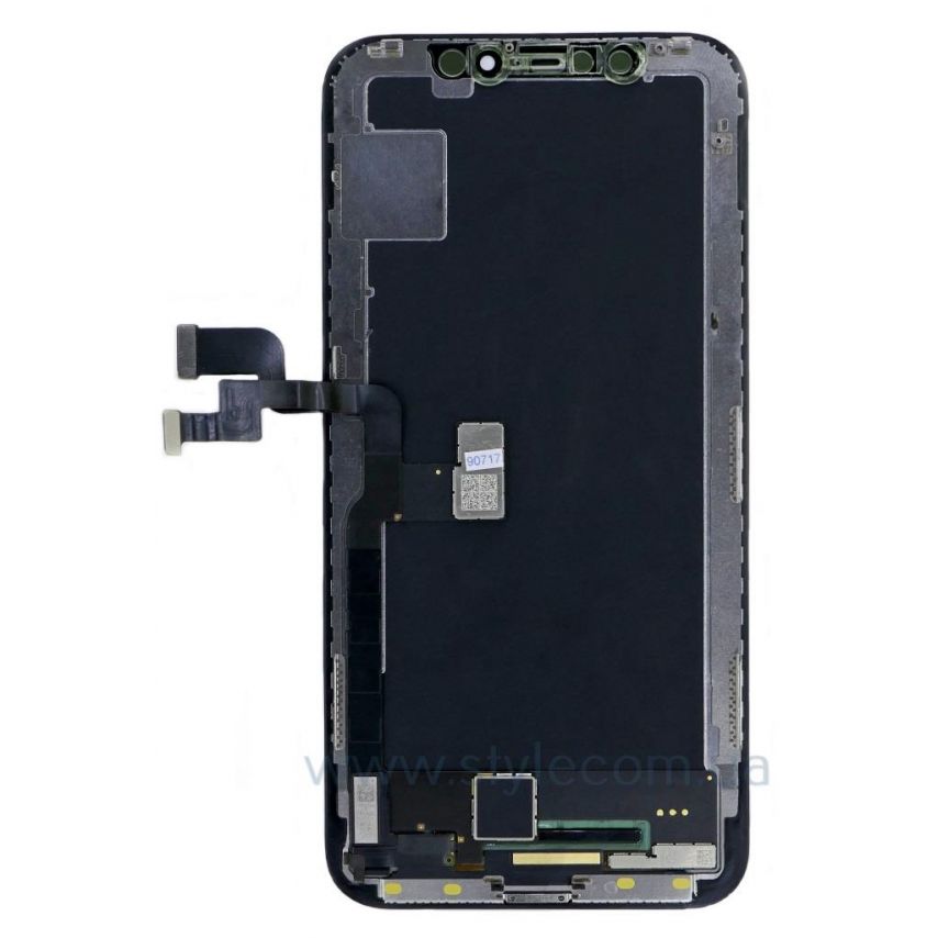 Дисплей (LCD) для Apple iPhone X + тачскрин black Original (переклееное стекло)