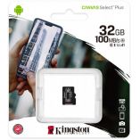 Карта памяти Kingston Canvas Select Plus MicroSDHC 32GB Class 10 UHS-I R100MB/s (SDCS2/32GBSP) - купить за 228.48 грн в Киеве, Украине