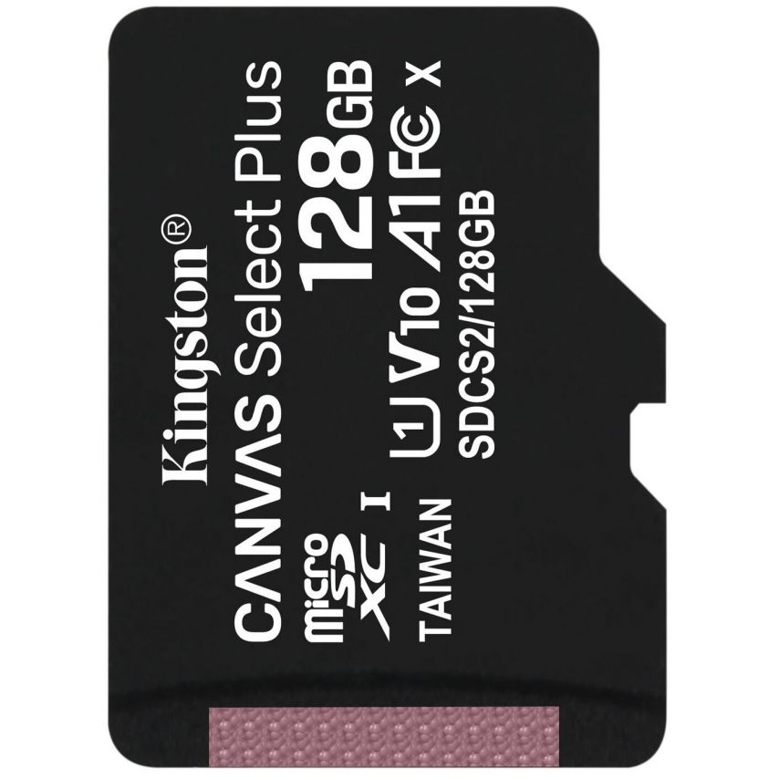 Карта памяти Kingston Canvas Select Plus MicroSDXC 128GB Class 10 UHS-I R100MB/s (SDCS2/128GBSP)