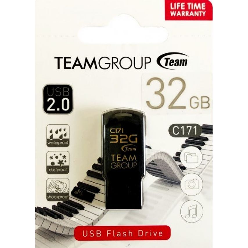 Флеш-память USB Team C171 32GB black (TC17132GB01)