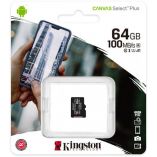 Карта пам'яті Kingston Canvas Select Plus MicroSDHC 64GB Class 10 UHS-I R100MB/s (SDCS2/64GBSP) - купити за 170.10 грн у Києві, Україні