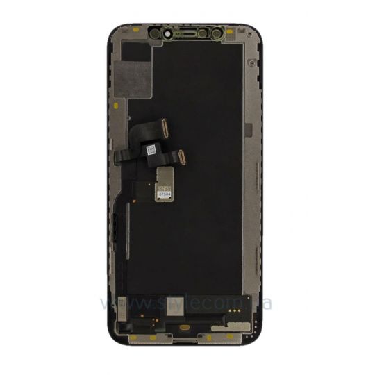 Дисплей (LCD) для Apple iPhone Xs с тачскрином black Original (переклееное стекло)