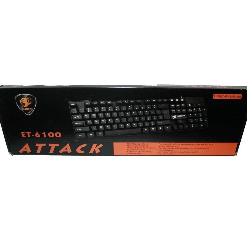 Клавіатура ET-6100 дротова black