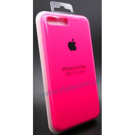 Чехол Full Silicone Case iPhone 7 Plus shiny pink (38) - купить за {{product_price}} грн в Киеве, Украине