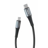 USB кабель XO NB-Q167 PD 60W Quick Charge Type-C to Type-C black