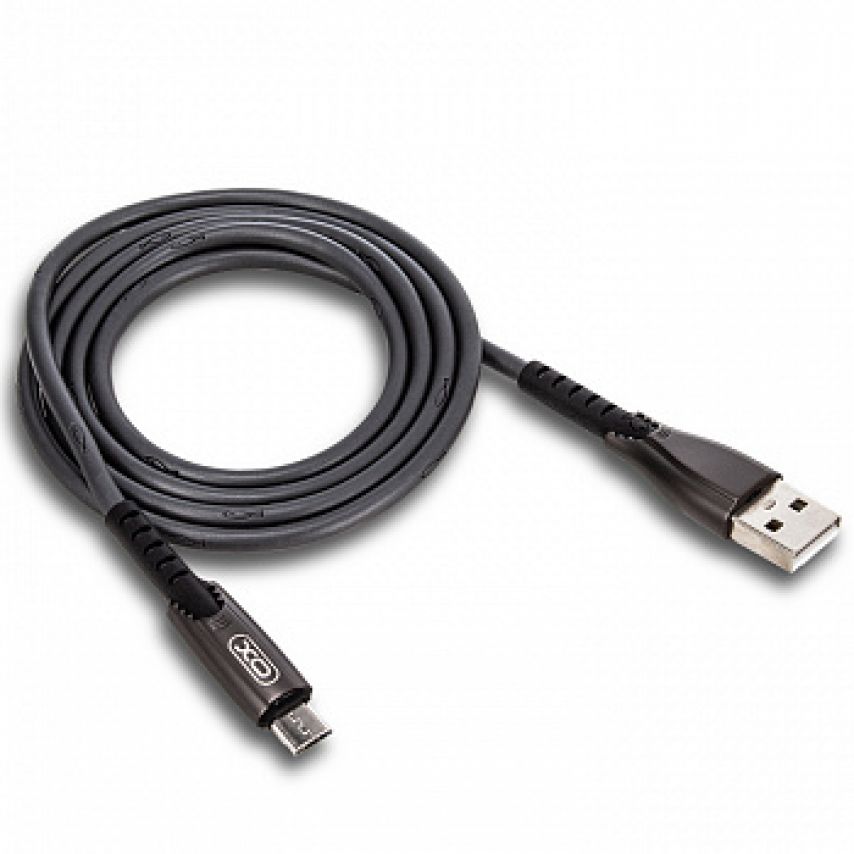 Кабель USB XO NB135 Micro Quick Charge 2.4A graphite