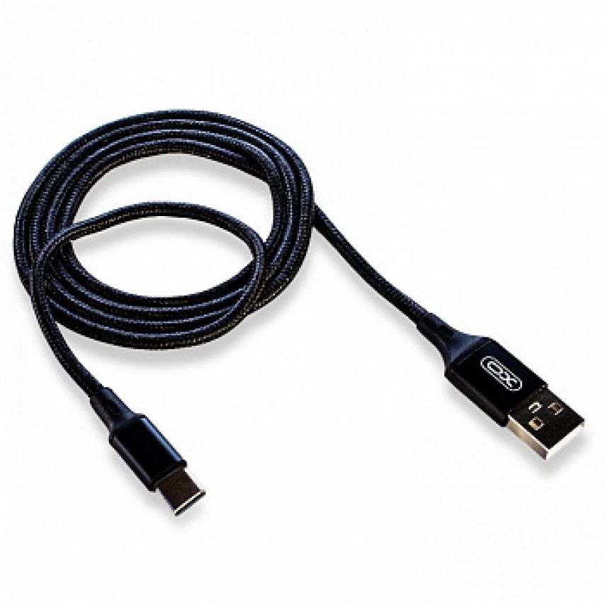 Кабель USB XO NB143 Type-C 2.1A black