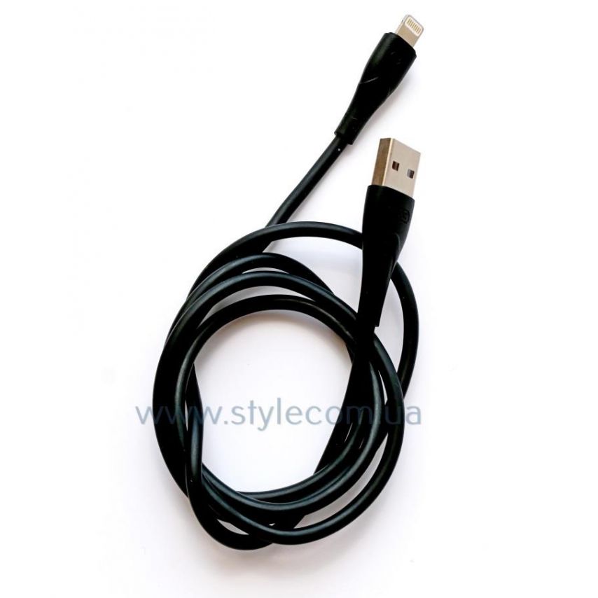 USB кабель XO NB146 Lightning прорезиненный black