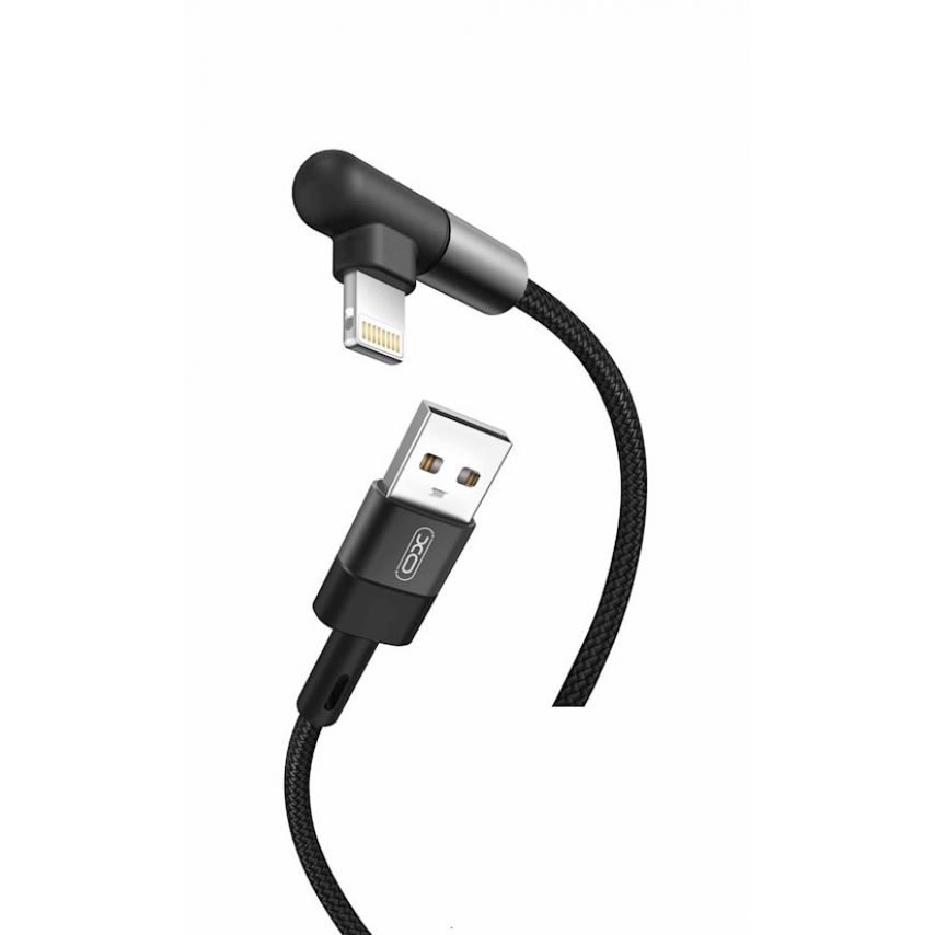 USB кабель XO NB152 Gaming (игровой) Lightning прорезиненный black