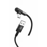 Кабель USB XO NB152 Micro 2.4A black