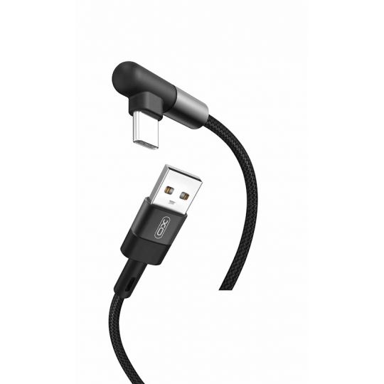 USB кабель XO NB152 Gaming (игровой) Type-C прорезиненный black - купить за {{product_price}} грн в Киеве, Украине