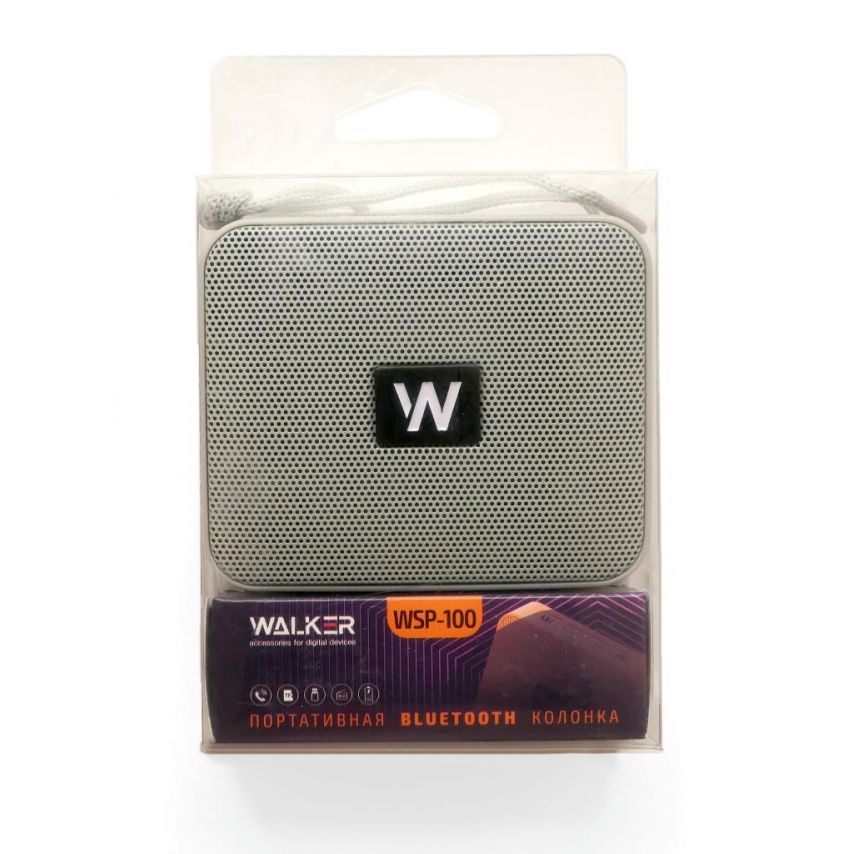 Портативная колонка WALKER WSP-100 grey