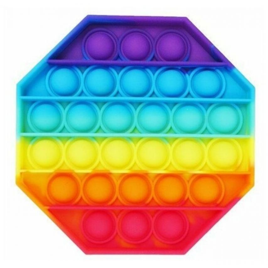 Игрушка антистресс Pop-It радуга многоугольник