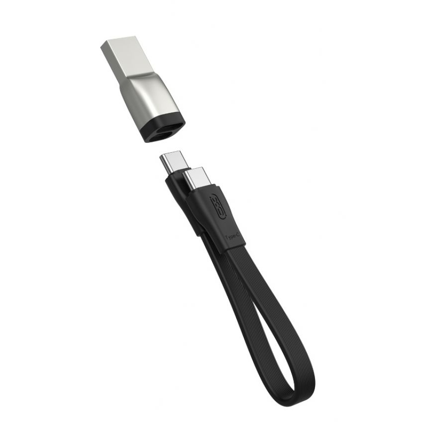 Кабель USB XO NB-Q170A Type-C to Type-C Fast Charge 20W 0.2м black