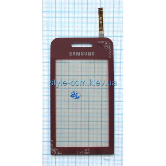 Тачскрин (сенсор) для Samsung S5230 La Fleur bordo High Quality