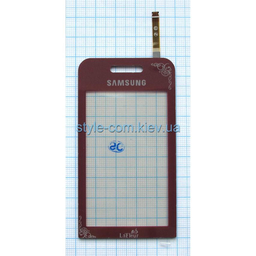 Тачскрин (сенсор) для Samsung S5230 La Fleur bordo High Quality