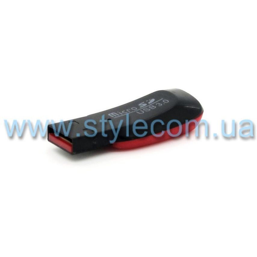 Кардридер WALKER WCD-06 microSD black/red