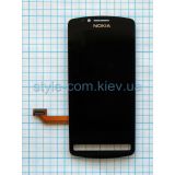Дисплей (LCD) для Nokia 700 с тачскрином black Original Quality