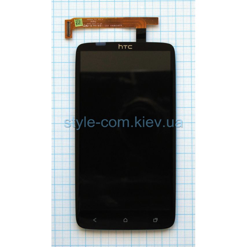 Дисплей (LCD) для HTC One X, One XL, S720e G23 з тачскріном black High Quality