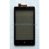 Тачскрін (сенсор) для Nokia Lumia 820 з рамкою black Original Quality - купити за 501.60 грн у Києві, Україні