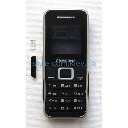 Корпус для Samsung E1182 повний комплект з кнопкою black High Quality