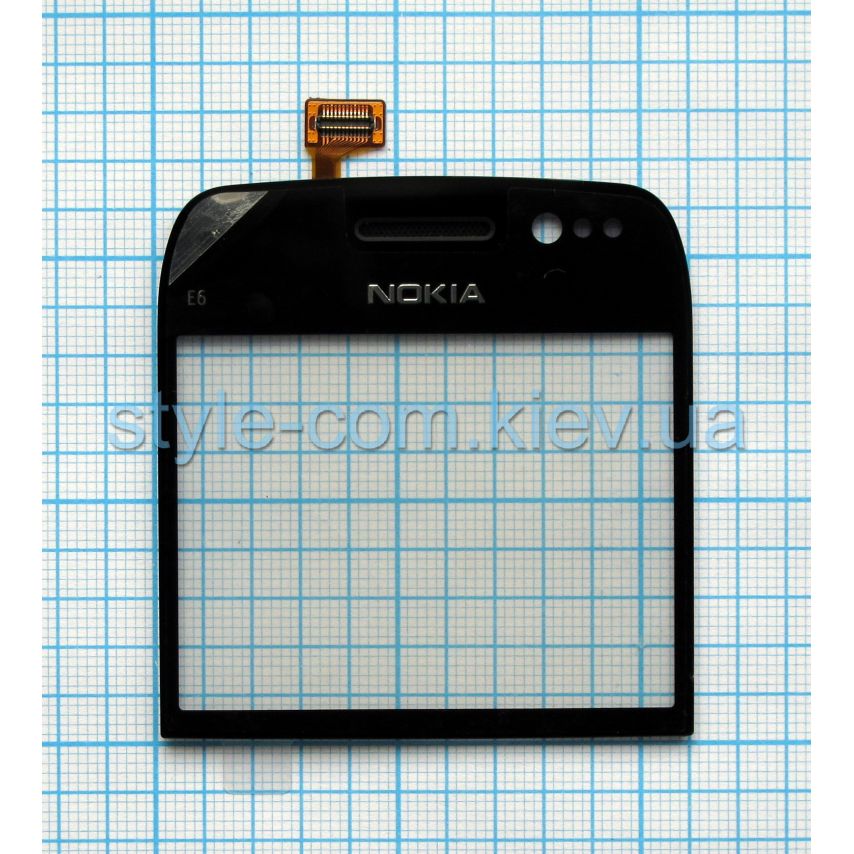 Тачскрін (сенсор) для Nokia E6 black Original Quality