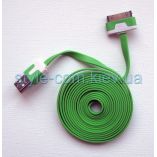 Кабель USB Apple iРhone 4, 4s 2м green - купить за 16.38 грн в Киеве, Украине