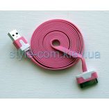 Кабель USB Apple iРhone 4, 4s 2м pink - купити за 16.22 грн у Києві, Україні