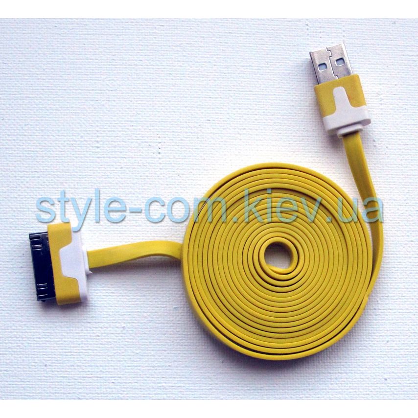 Кабель USB Apple iРhone 4, 4s 2м yellow