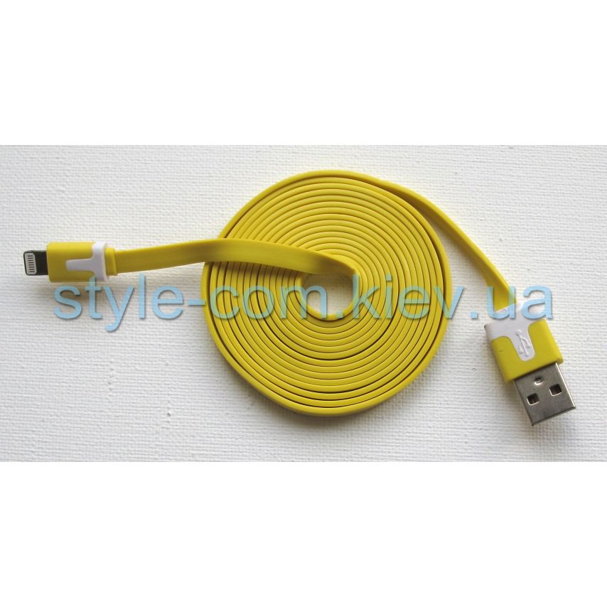 Кабель USB Lightning 2м yellow