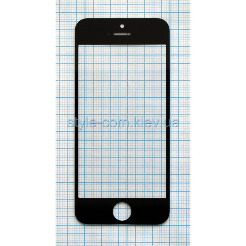 Скло для переклеювання для Apple iPhone 5s black Original Quality