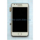 Дисплей (LCD) для Samsung Galaxy I9100 с тачскрином и рамкой white (TFT) Original Quality - купить за 752.64 грн в Киеве, Украине