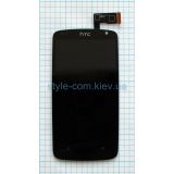 Дисплей (LCD) для HTC Desire 500 з тачскріном black High Quality