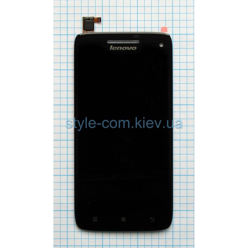 Дисплей (LCD) для Lenovo S960 с тачскрином black Original Quality