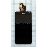 Дисплей (LCD) для LG E975 с тачскрином black Original Quality