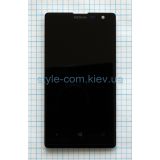 Дисплей (LCD) для Nokia Lumia 1020 с тачскрином и рамкой black Original Quality