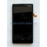 Дисплей (LCD) для Nokia Lumia 920 с тачскрином и рамкой black Original Quality