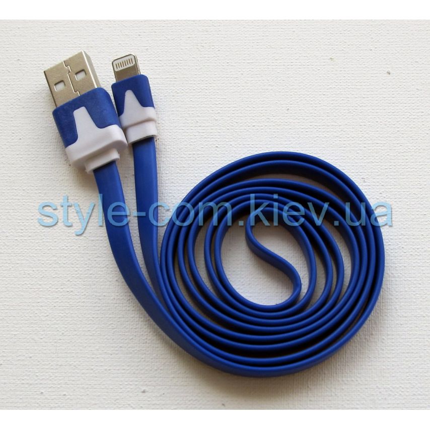 Кабель USB Lightning blue