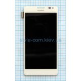 Дисплей (LCD) для Huawei Ascend D2 с тачскрином white High Quality